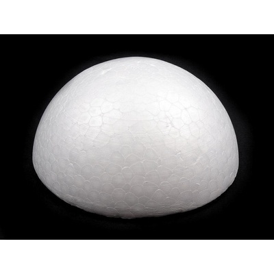 Prima-obchod Polokoule Ø9,5 cm polystyrenbarva bílá – Zboží Dáma