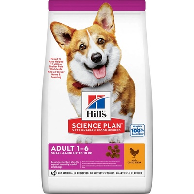 Hill's Science Plan granule pre dospelých psov malých plemien s kuracím 10 kg