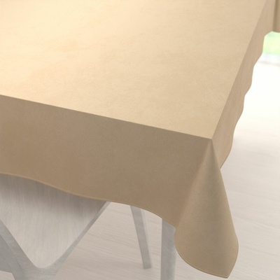 Biante Veľký zamatový obdĺžnikový obrus Velvet Premium SVP-006 Pieskovo béžový 200x240 cm