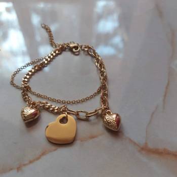 Image 1 of Гривна в златисто от стомана Тера