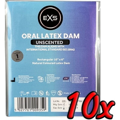 EXS Condoms Oral Dam Natural 10 pack