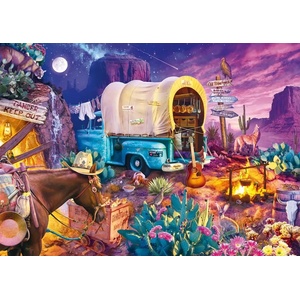 Schmidt Spiele - Puzzle Haynie: Wild West Campout - 1 000 piese