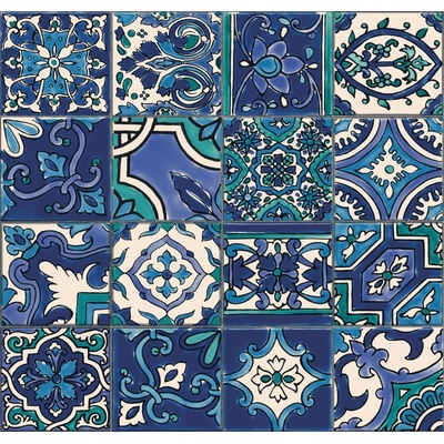 D-c-fix 270-0170 Stěnový obklad Ceramics modré kachličky 270-0170 šířka 67,5 cm metráž