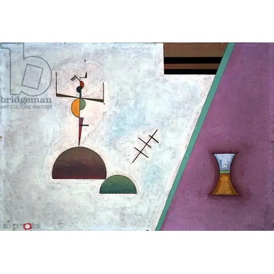 Obrazy - Kandinsky, Wassily: Dvě černé linie - reprodukce obrazu