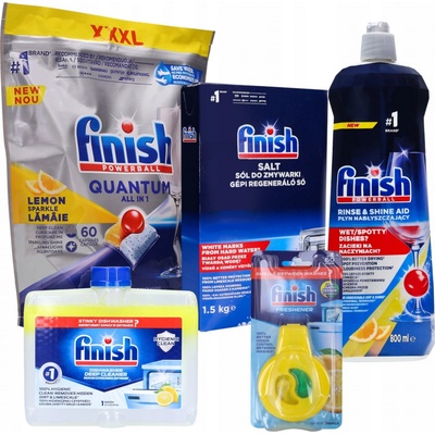 Finish Quantum All in 1 kapsle do myčky nádobí Lemon Sparkle 60 ks 624g – Zboží Dáma