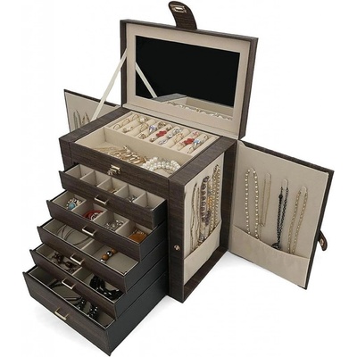 Amparo Miranda šperkovnice Wooden hnědá