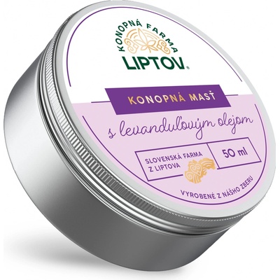 Konopná farma Liptov Konopná mast Premium levandulová 50 ml