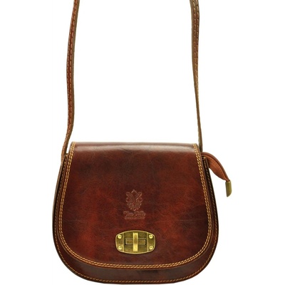 Gregorio dámská kožená crossbody kabelka 117 hnědá