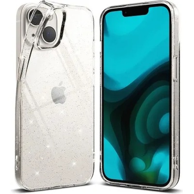 Apple Силиконов калъф кейс Ringke Air GLITTER, За iPhone 14 Plus, Прозрачен