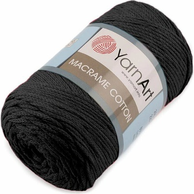 Pletací příze MACRAME Cotton (250g) varianta černá