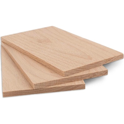 Metrie Dřevěná destička z masivu 125 x 70 x 5 mm Buk