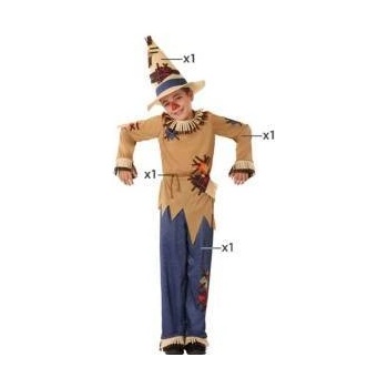 BigBuy Carnival Маскировъчен костюм за деца Плашило Кафяв Фантазия Размер 5-6 години