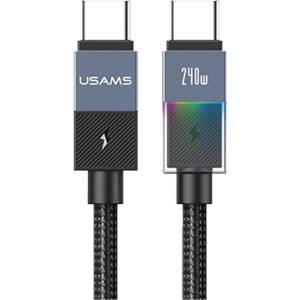 USAMS Кабел USAMS PD 240W USB-C/USB-C 1.2m, тъмносребрист (Usa001713)