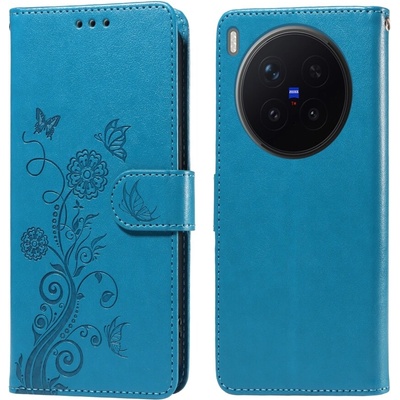 Flowery knížkové Vivo X300 Pro 5G modré