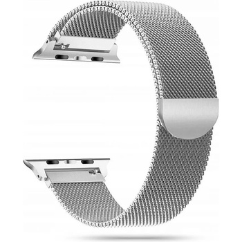Image 1 of Tech-Protect Стоманена верижка за смарт часовник Apple Watch 4/5/6/7/8/9/SE (38/40/41 mm) от Tech-Protect MilaneseBand - Сребриста (5906735412918)