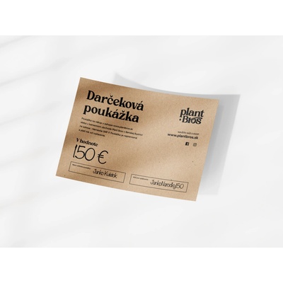 Darčeková poukážka 150 €