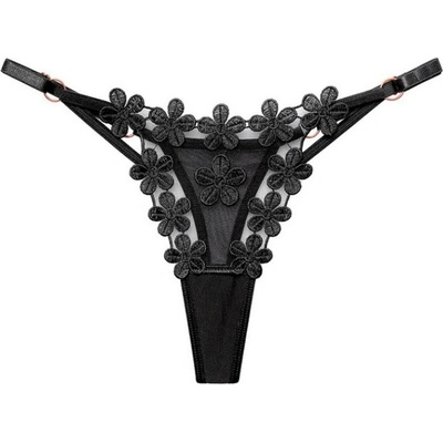 Amparo Miranda® Erotické nohavičky Flower B231 Čierna