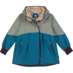 Finkid Детско палто Finkid Kid's Aina Mukka Coat - Vetiver / Plum - размер 80/90 (703-2864-0911)