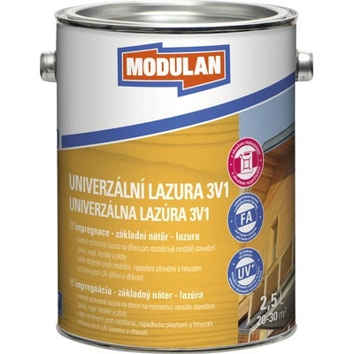 Modulan Lazura na dřevo 3v1 2,5 l Modřín