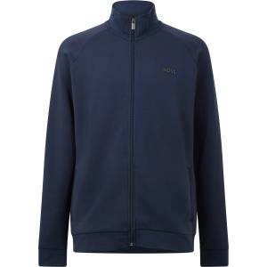 HUGO BOSS Яке Boss Mens BOSS Funnel Neck Full-Zip Jacket with Metal Logo (Essense) - Navy