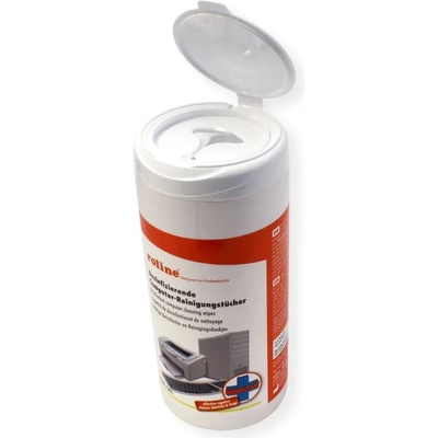Roline 19.04. 4185, Мокри кърпички за пластмасови и метални повърхности, блясък без следи, 100 бр (19.04.4185)