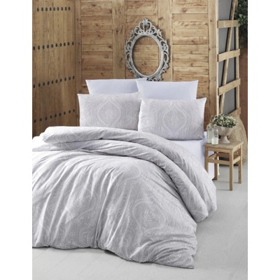 TiaHome Obliečky bavlna Elegante sivé 70x90 140x200