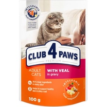 CLUB 4 PAWS Premium With veal in gravy For adult cats 2,4 kg