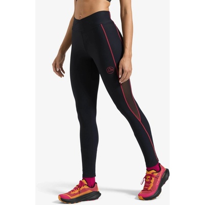 Dámske bežecké legíny La Sportiva Triumph Tight Pant black/hibiscus