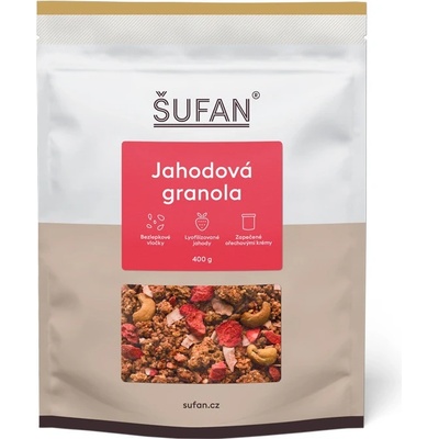 Šufan s.r.o. Granola jahodová 400 g – Zbozi.Blesk.cz