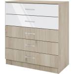 Bogdan Furniture I Скрин Mod 3005, Сонама Арвен/Бал гланц