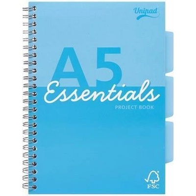 PUKKA PAD Špirálový zošit Unipad Essentials Project Book mix vzorov A5 linajkový ESS