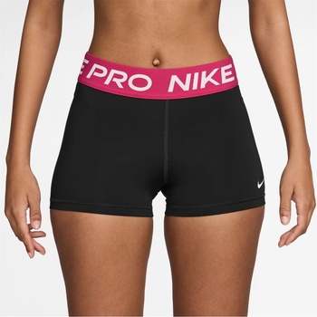 Nike Дамски къси панталони Nike Pro Three Inch Shorts Womens - Black/Rush Pink