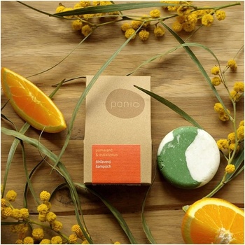 Ponio tuhý šampon kopřivový Pomeranč a eukalyptus 60 g