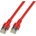 Екранирана пач корда SF/UTP, Cat. 5e, PVC, CCA, червена, 10м (K5458.10)