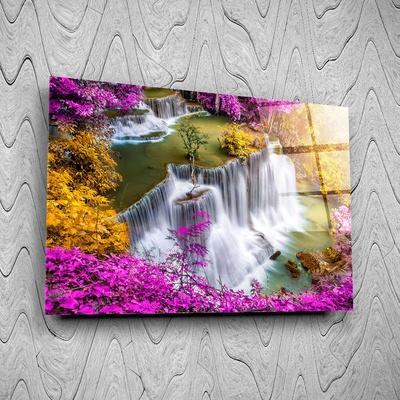 Art gift Стъклено АРТ пано - Нежен водопад