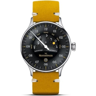 MeisterSinger S-AS902Y - Žlutý kožený řemínek