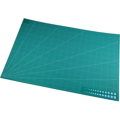 Velká řezací podložka 60x90 cm oboustranná 2 zelená pastelová 1 ks