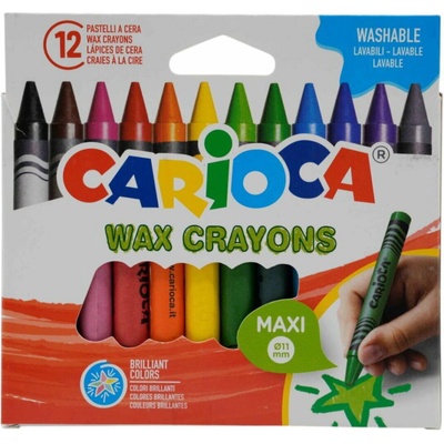 Carioca voskové pastelky 12 ks