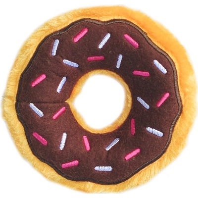 ZippyPaws plyšový donut čokoládový S