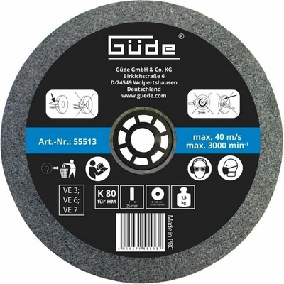 Güde Brúsny kotúč 200 mm K80 55513