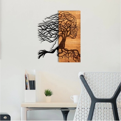 Asir Nástenná dekorácia 47x58 cm strom života drevo/kov AS1638