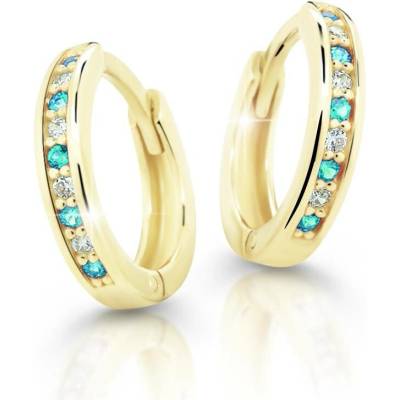 Cutie Kids Jewellery Gold Zlaté náušničky kroužky C3342