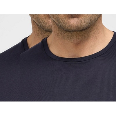 Luxusní tmavotričko Eterna 1863 s krátkým rukávem kulatý výstřih 2ks modré