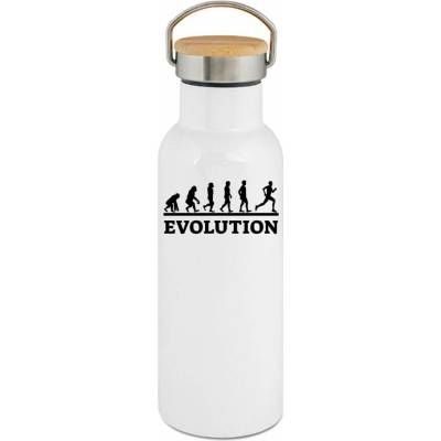 123TRIKO termoska Evolution běh, bílý tisk 500 ml