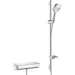 Hansgrohe Raindance Select E - Душ комплект 120 с термостат Ecostat Select, 3 режима на струята, бял/хром 27039400 (27039400)