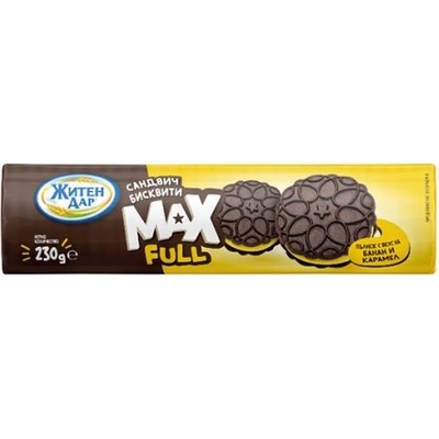 Житен дар Бисквити сандвич банан и карамел Житен Дар 230гр