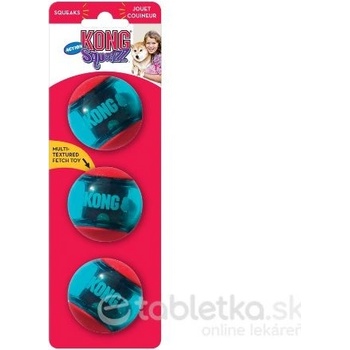Kong Dog Squeezz Action Lopta s pískatkom M 3 ks