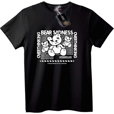 NOONEBRAND Тениска Меланхоличен Мечок - 2XL, White