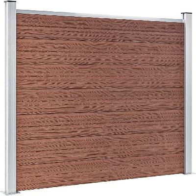 vidaXL Plotový dílec WPC 180 x 146 cm hnědý