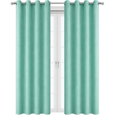 Fliying Zatemňovací závěsy Blackout 100% ZG-1, 150x250 cm-tyrkysové